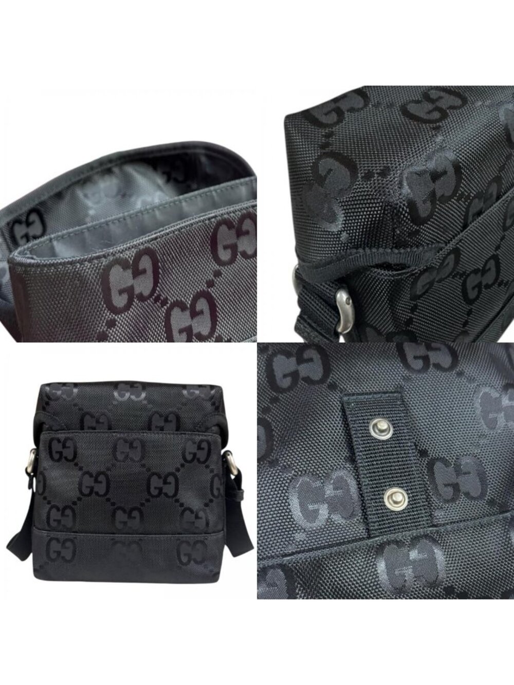 Gucci Off the Grit Shoulder Bag Black - Picture 9 of 10